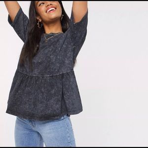 ASOS Casual distressed Smock Top Size 6